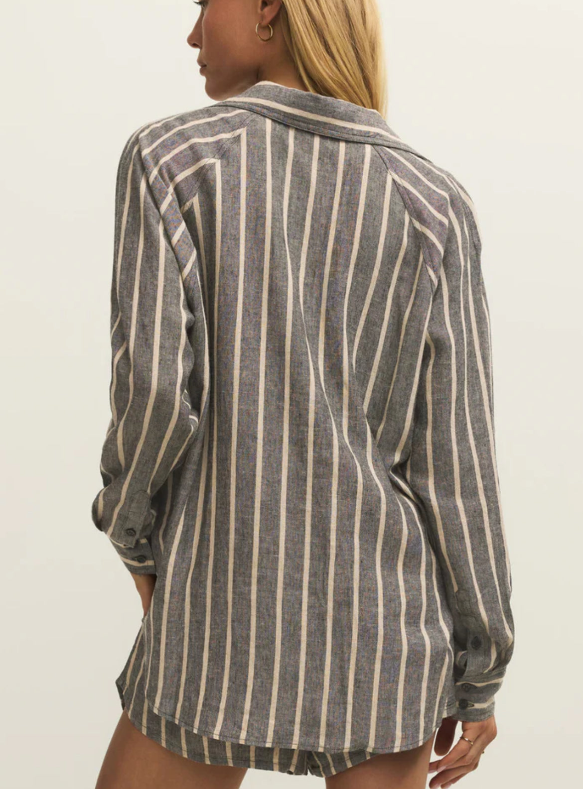 Z Supply The Perfect Linen Top, Black