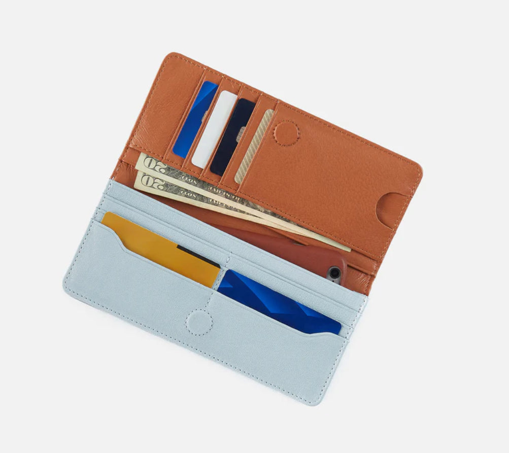 Hutton Large Wallet, Dusted Sky