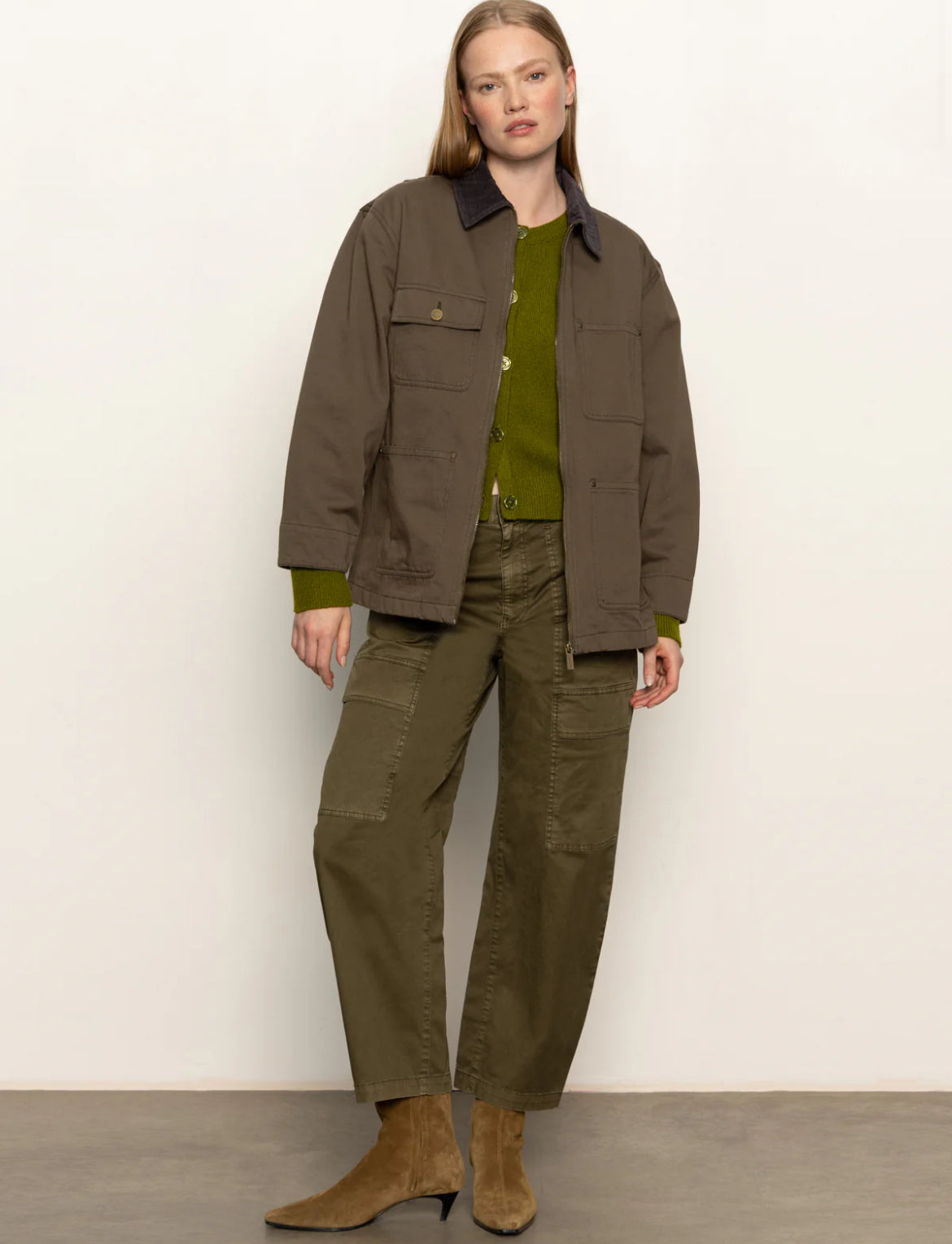 Sanctuary Barn Jacket, Burnt Olive