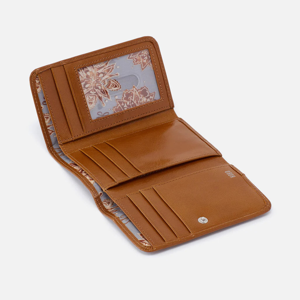 Hobo Jill Trifold Wallet, Truffle