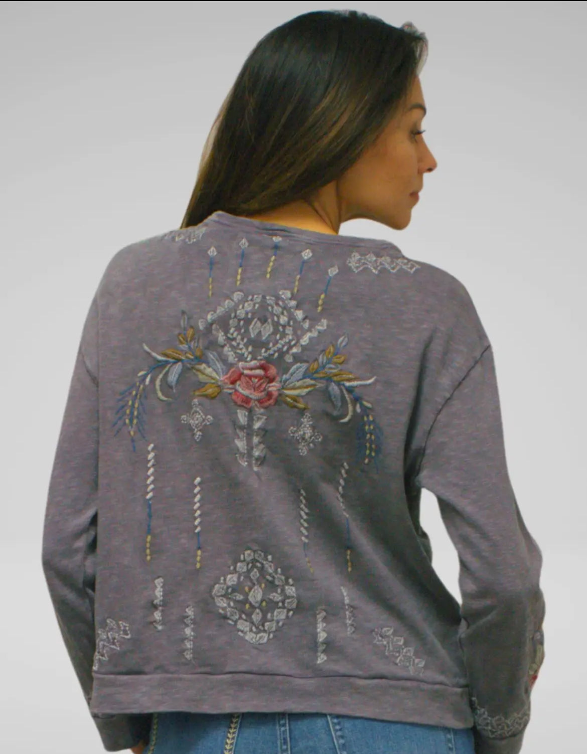 Caite & Kyla Charlie Top, Dark Grey