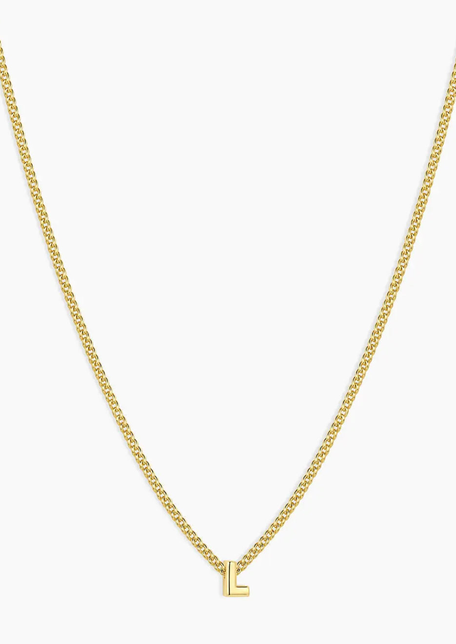 Gorjana Wilder Mini Alphabet Necklace L