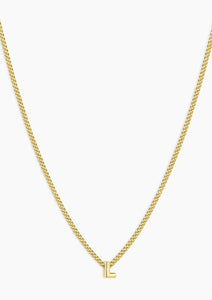 Gorjana Wilder Mini Alphabet Necklace L