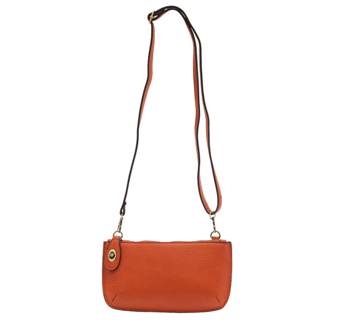 Joy Susan Mini Crossbody Wristlet Clutch, Burnt Orange