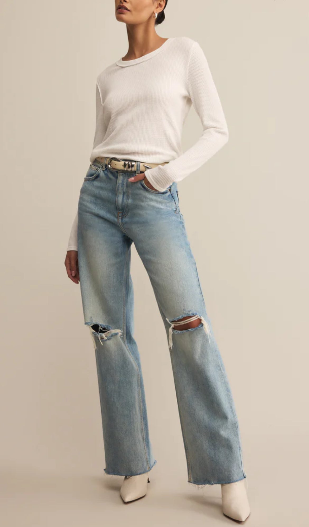 Z Supply Arlet Mini Thermal Top, White