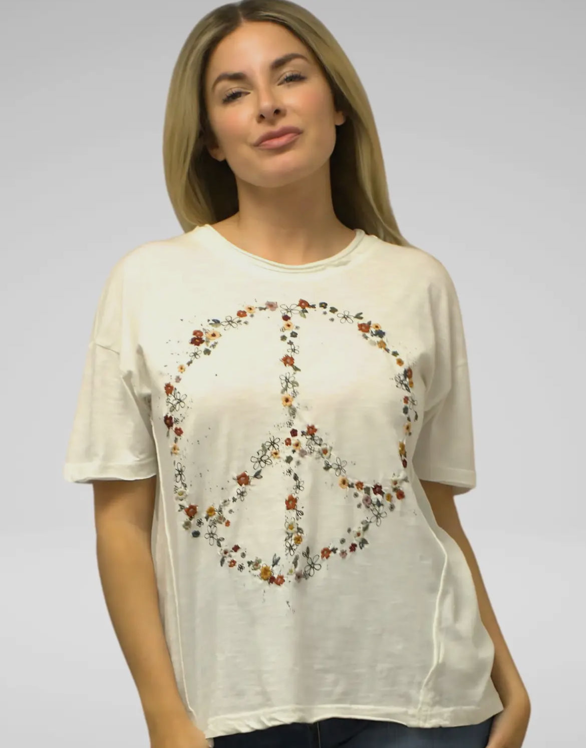 Caite & Kyla Chloe Tee, Ivory