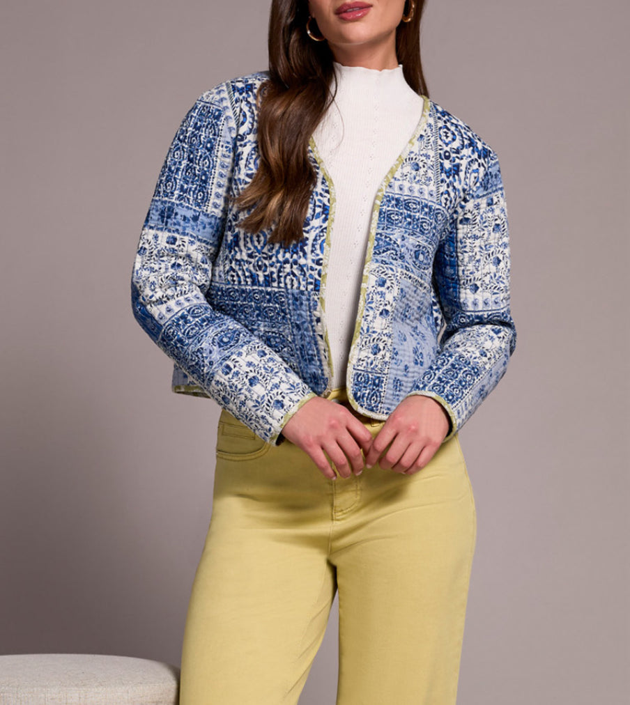 Tribal Reversible Jacket, Ultra Blue