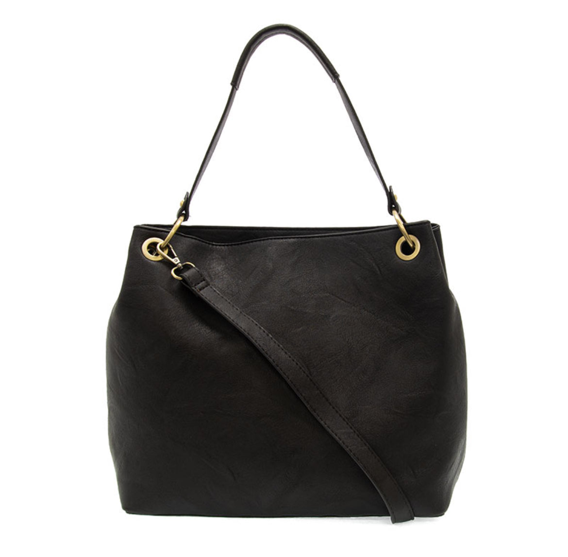 Joy Susan Jem Bucket Shoulder Bag, Black