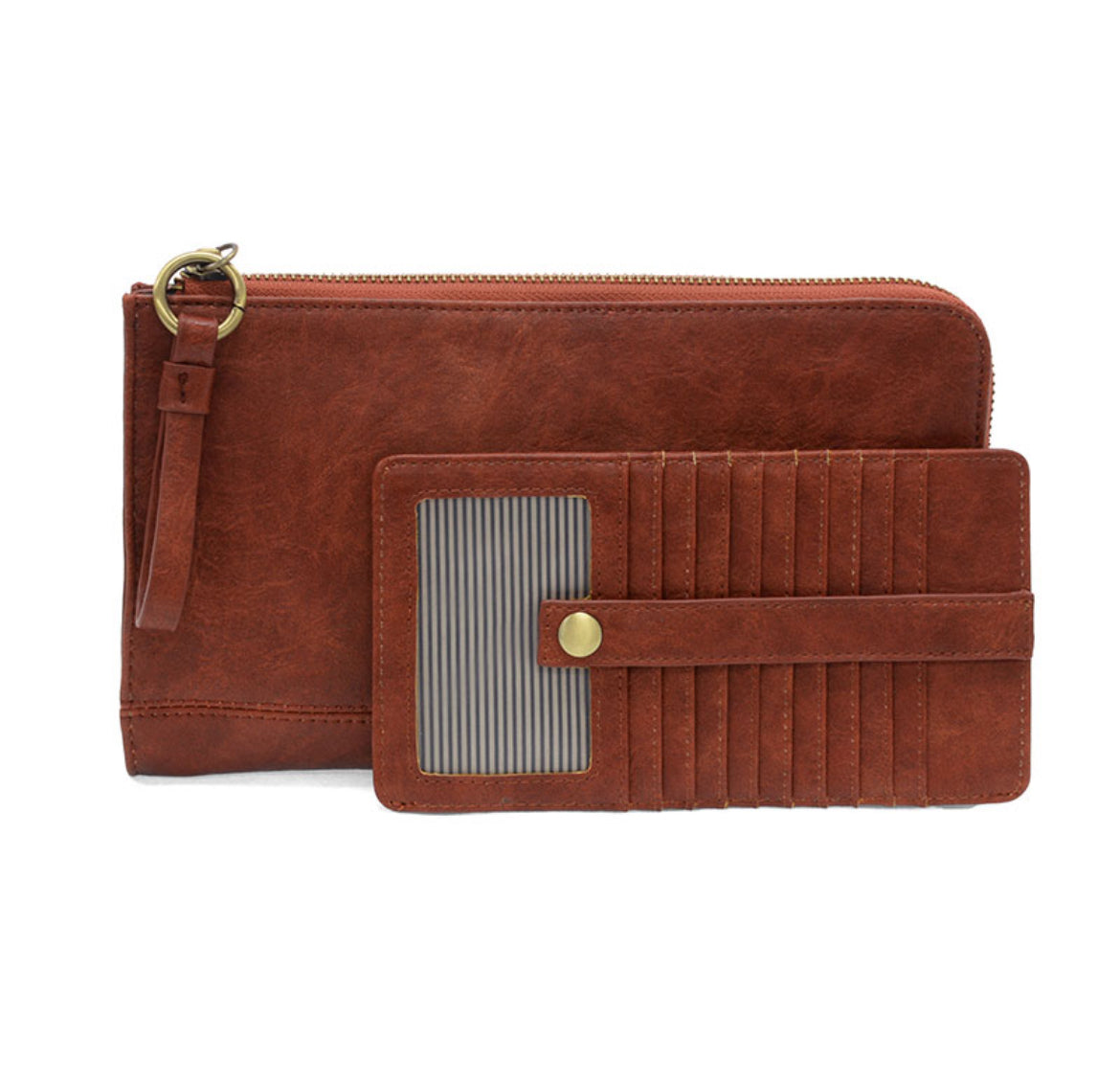 Joy Susan Karina Convertible Wristlet & Wallet, Cinnamon