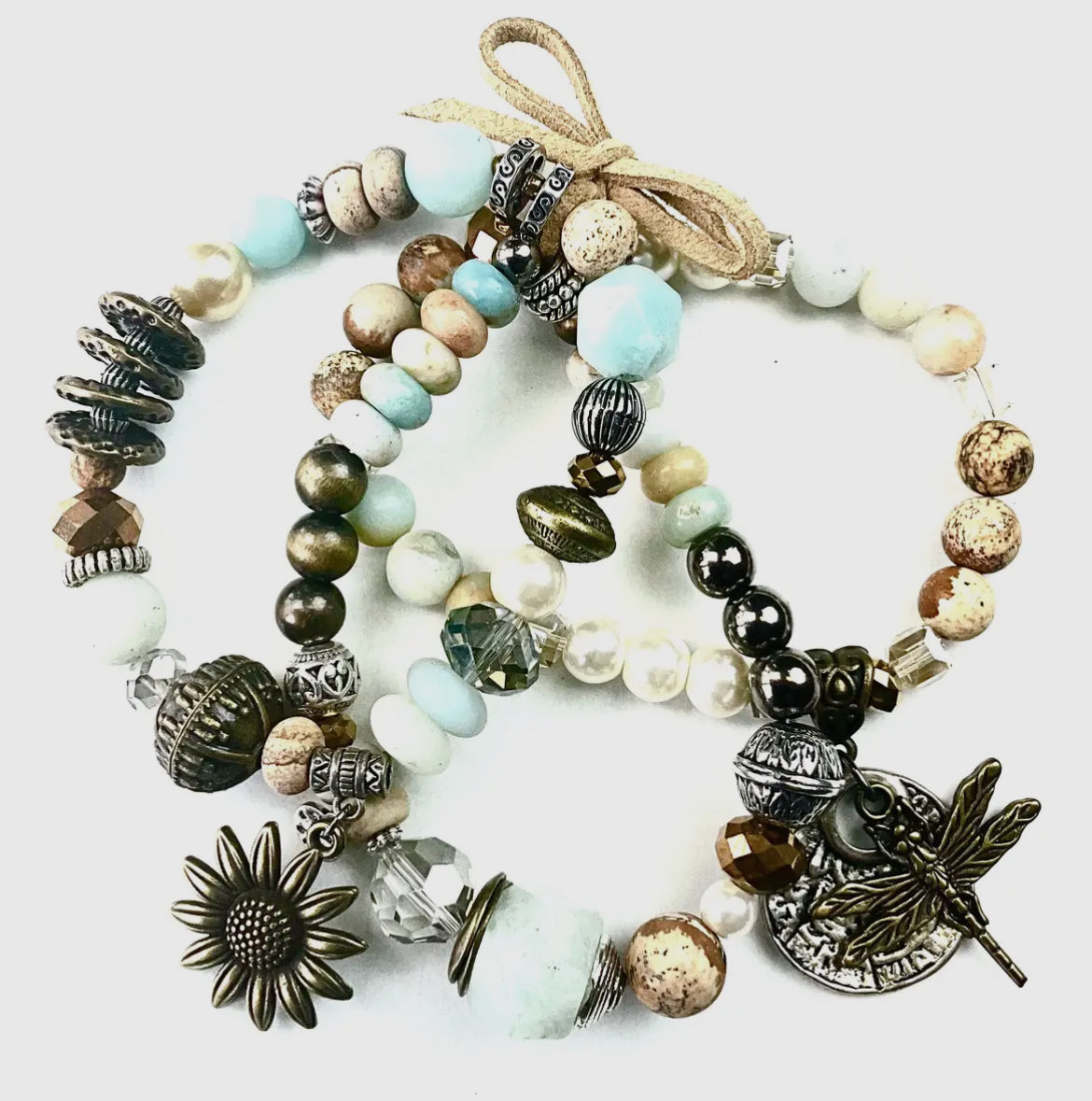 Lost & Found Mix Beaded Multi Strand Bracelet Set