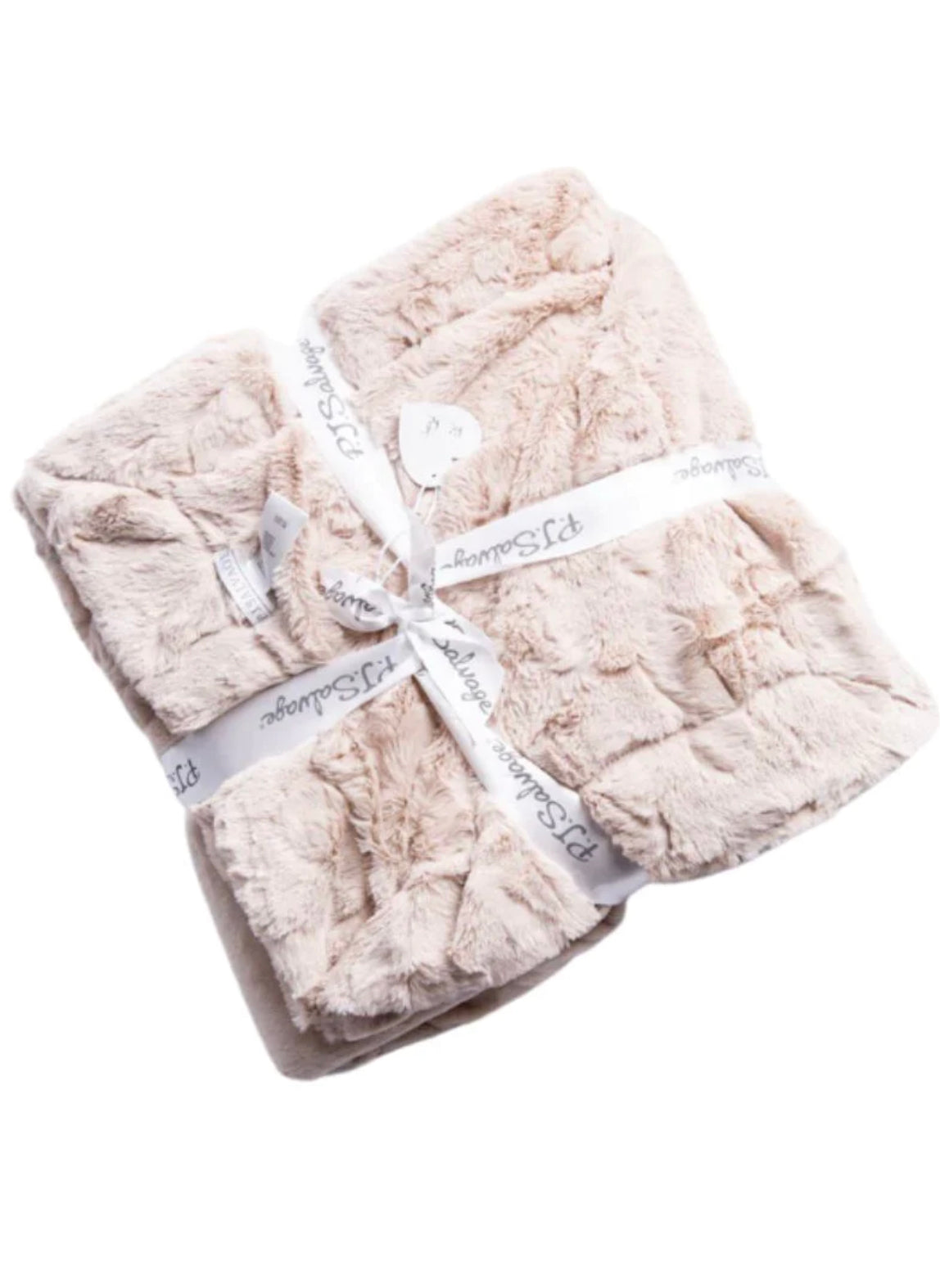 PJ Salvage Blanket Luxe Plush Champagne