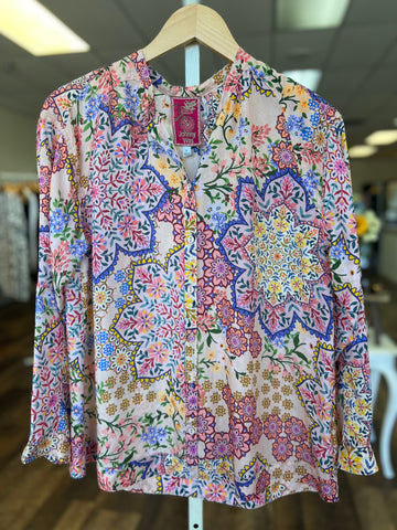 Johnny Was Spring Kalani Blouse Multi