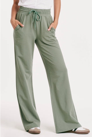 Another Love Quincy Wide Leg Terry Pant Sagebrush