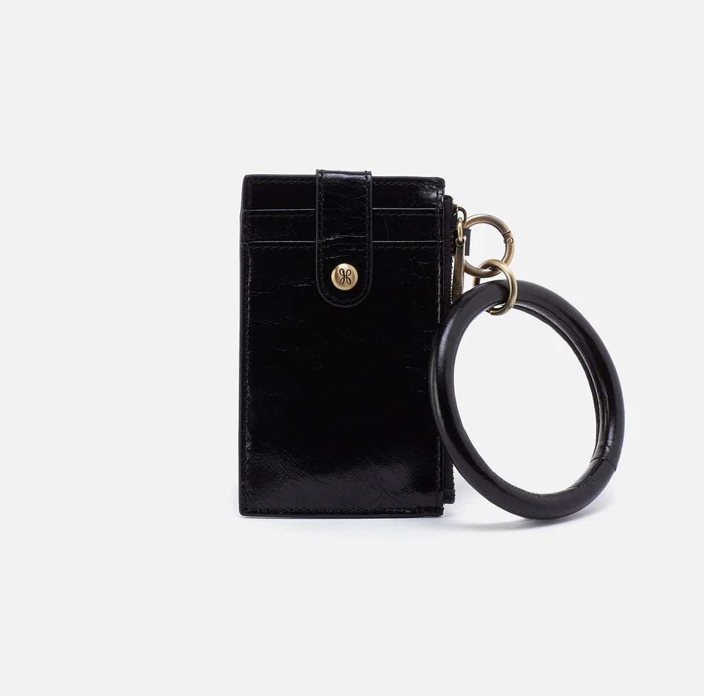 Hobo Ring Credit Card Wristlet, Black