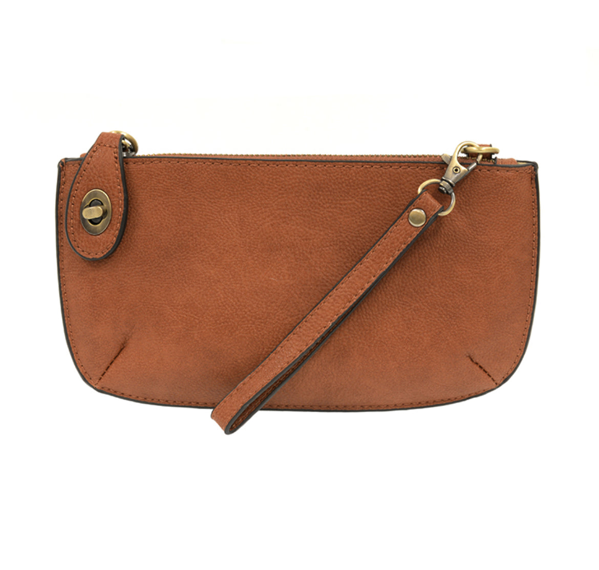 Joy Susan Mini Crossbody Wristlet Clutch, Maple