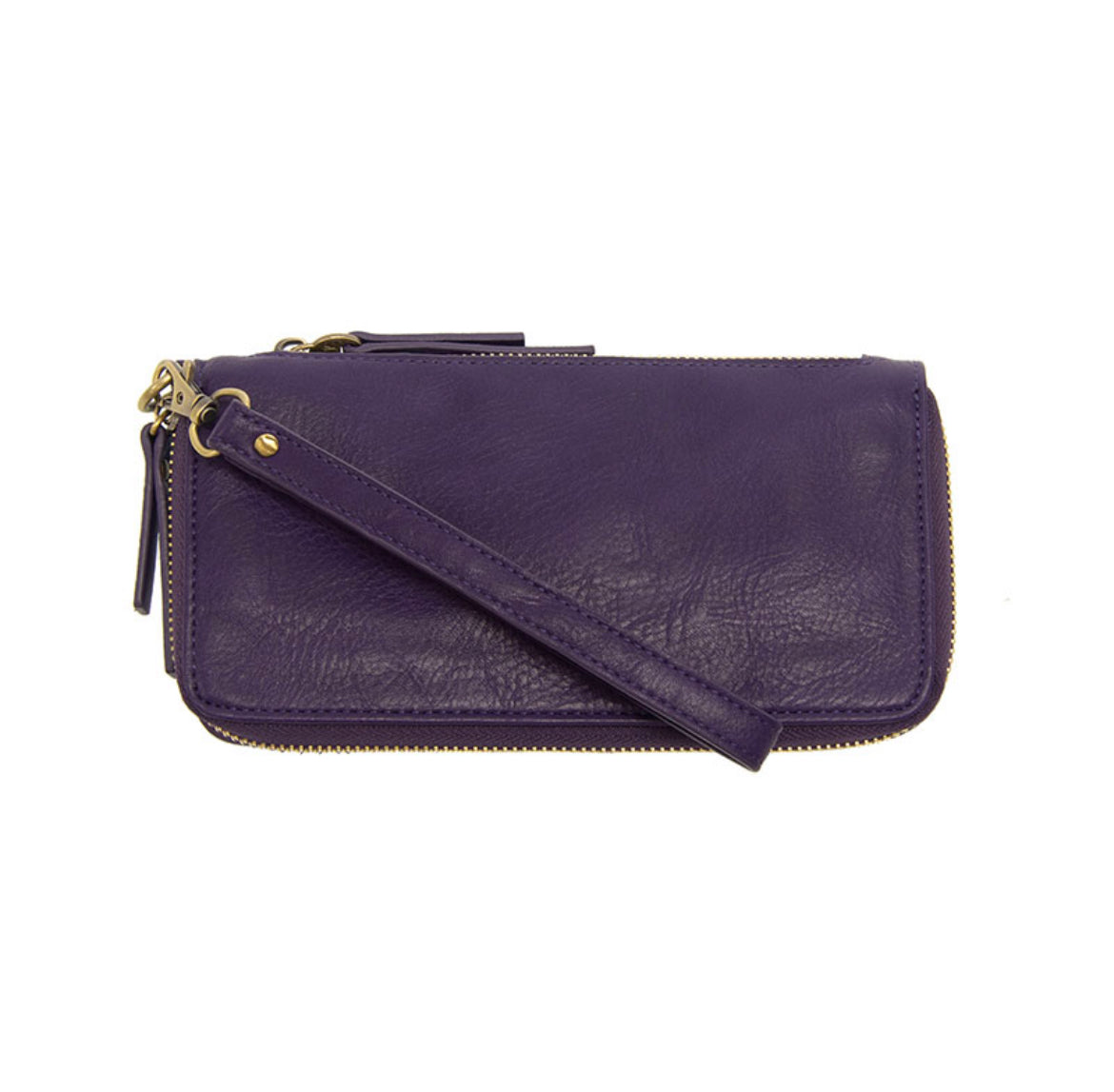 Joy Susan Chloe Zip Around Wallet Wristlet, Mystic Purple