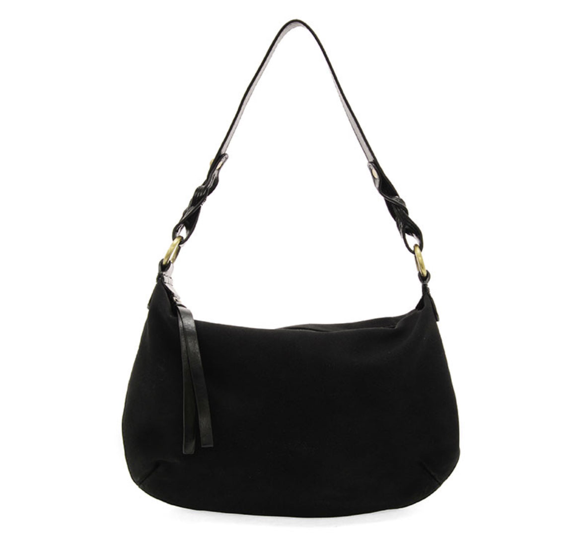 Joy Susan Effie Faux Suede Bag, Black