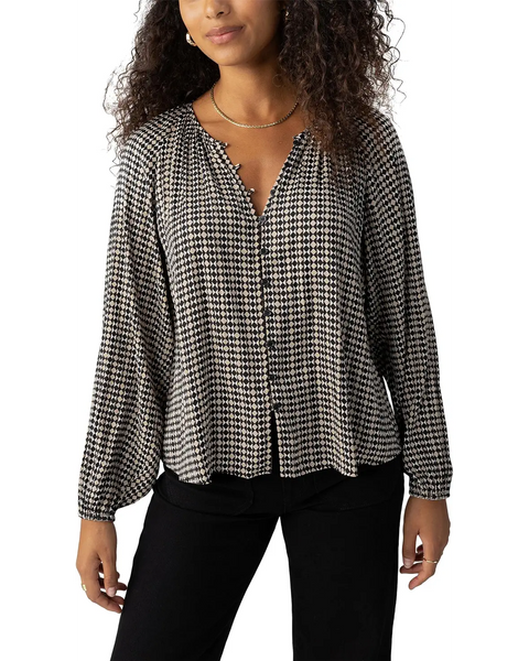 Sanctuary Geo Blouson Blouse Mini Geo