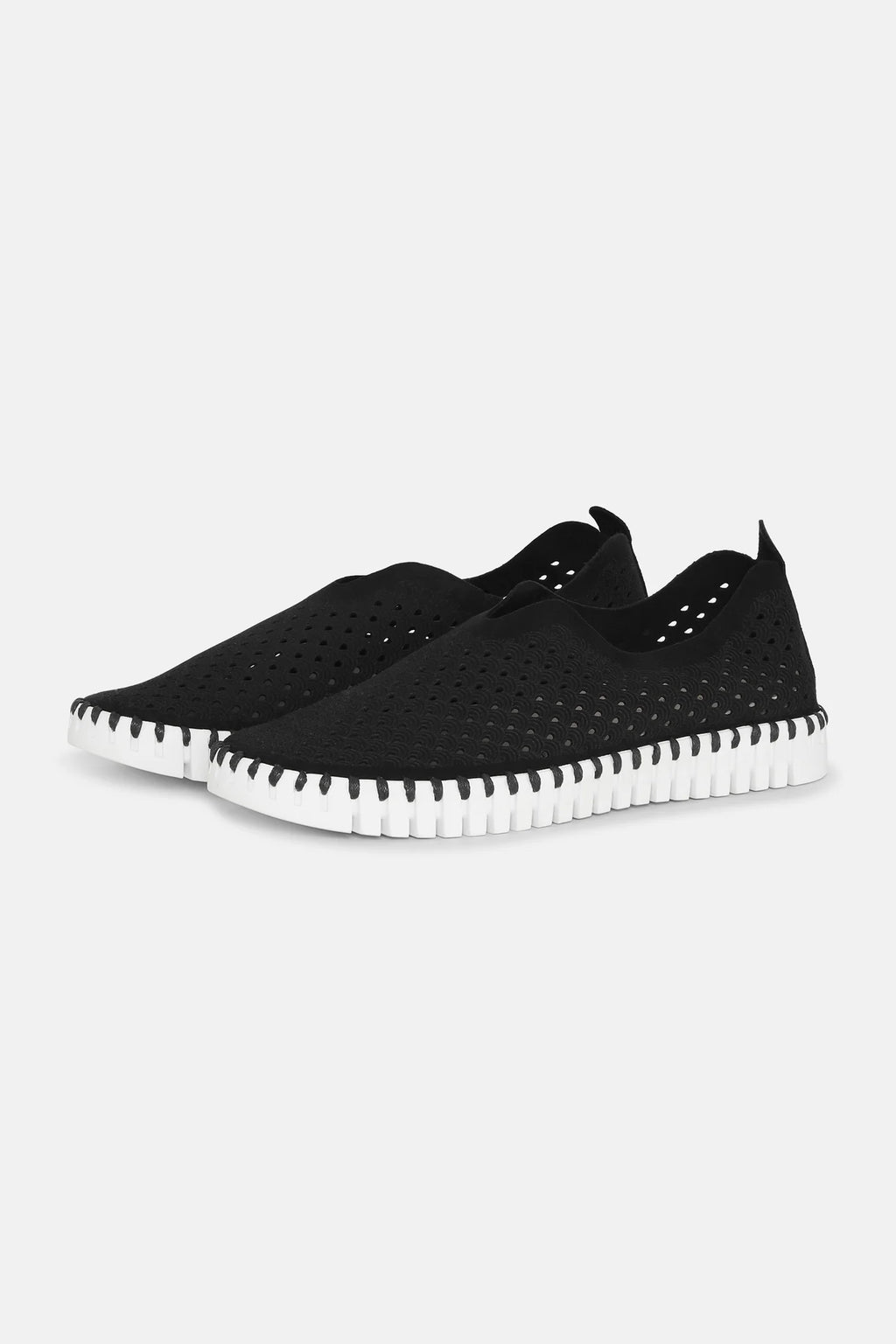 Ilse Jacobsen Slip-on W/White Sole, Black