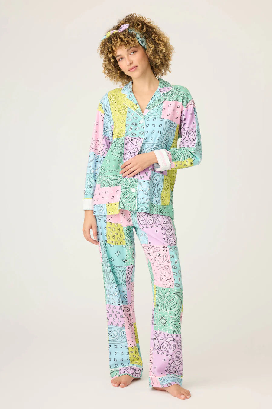 PJ Salvage Howdy Honey Paisley 3-Piece Flannel PJ Set