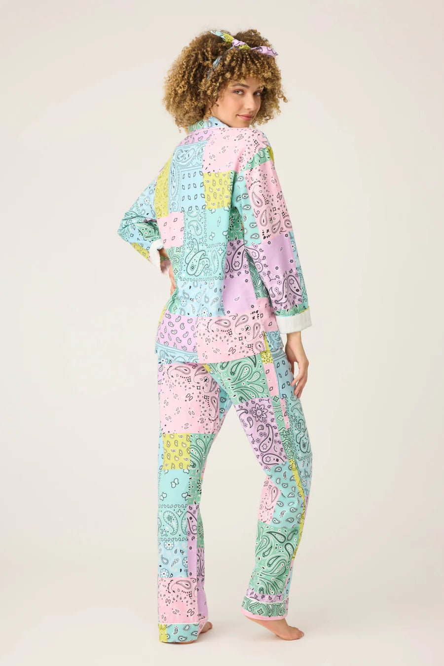 PJ Salvage Howdy Honey Paisley 3-Piece Flannel PJ Set