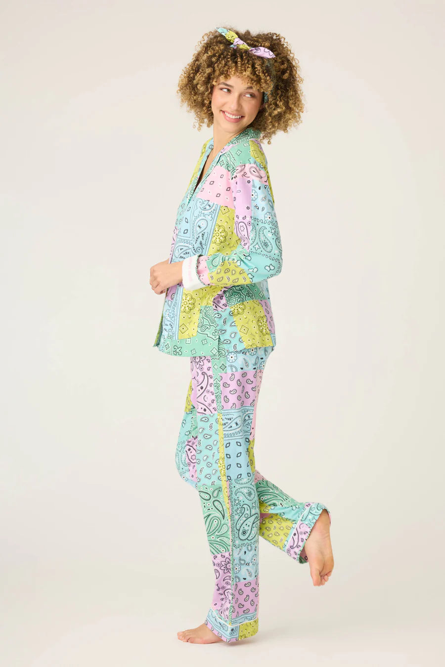 PJ Salvage Howdy Honey Paisley 3-Piece Flannel PJ Set