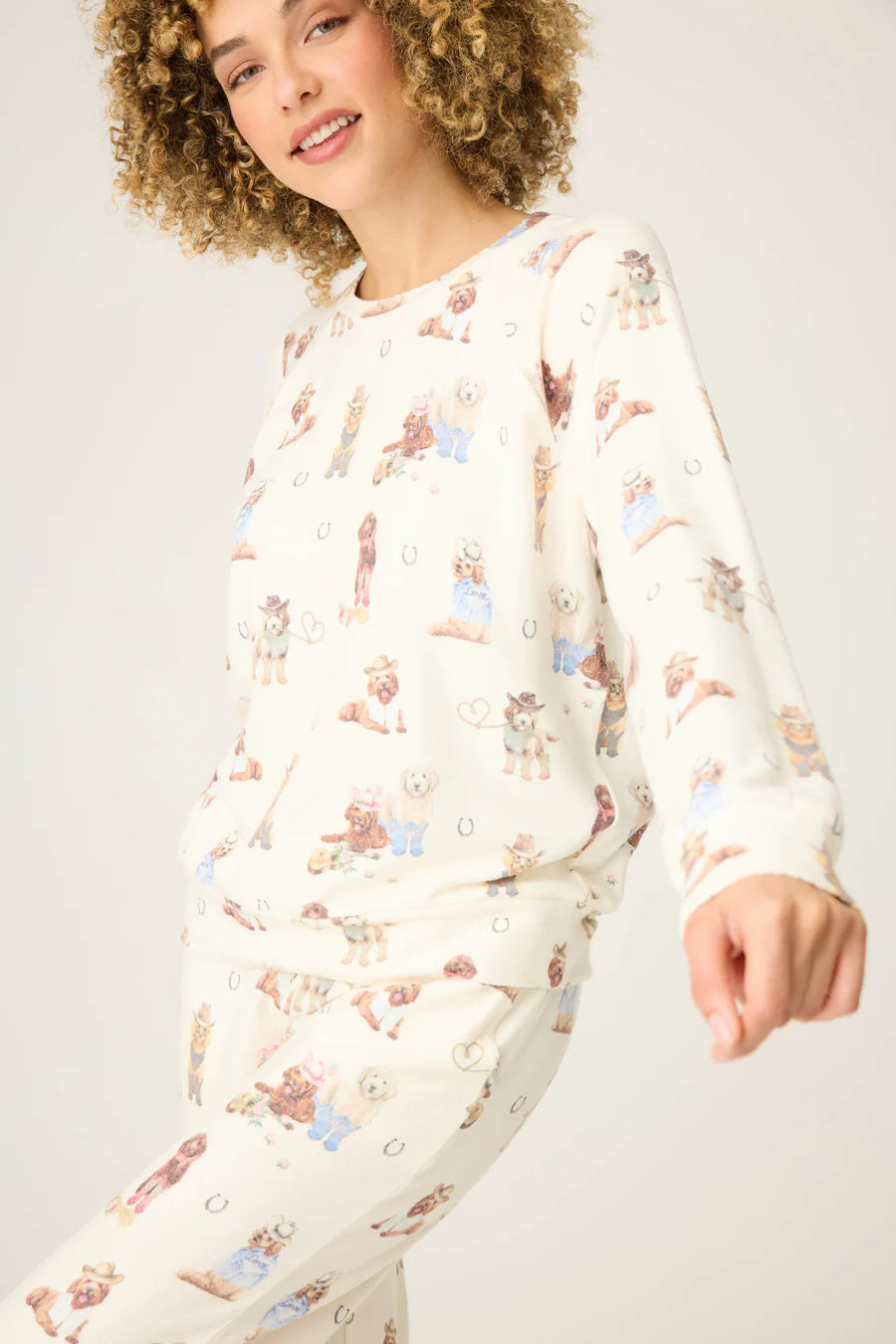 PJ Salvage Ruff On The Range Dog Print Set