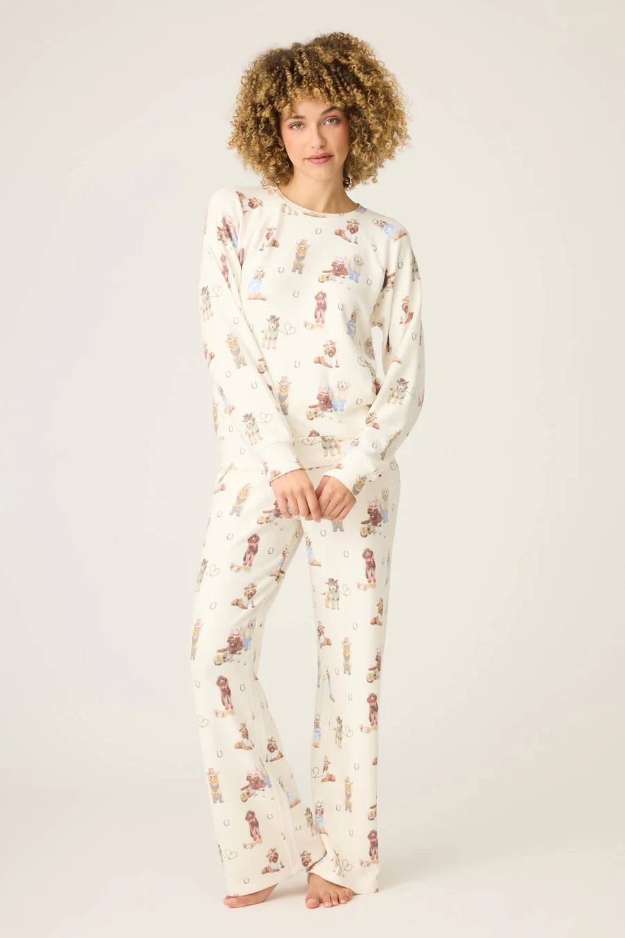 PJ Salvage Ruff On The Range Dog Print Set