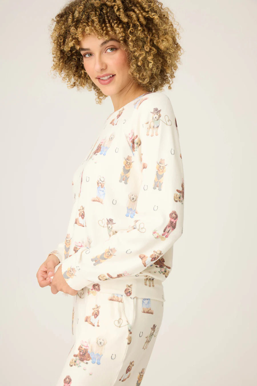 PJ Salvage Ruff On The Range Dog Print Set