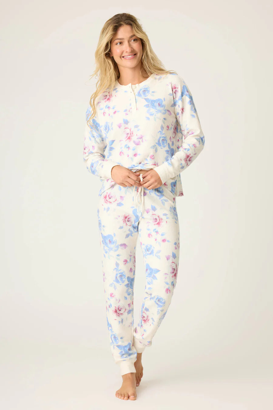 PJ Salvage Rodeo Rose Floral Print PJ Set