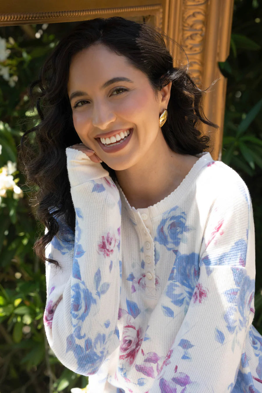 PJ Salvage Rodeo Rose Floral Print PJ Set