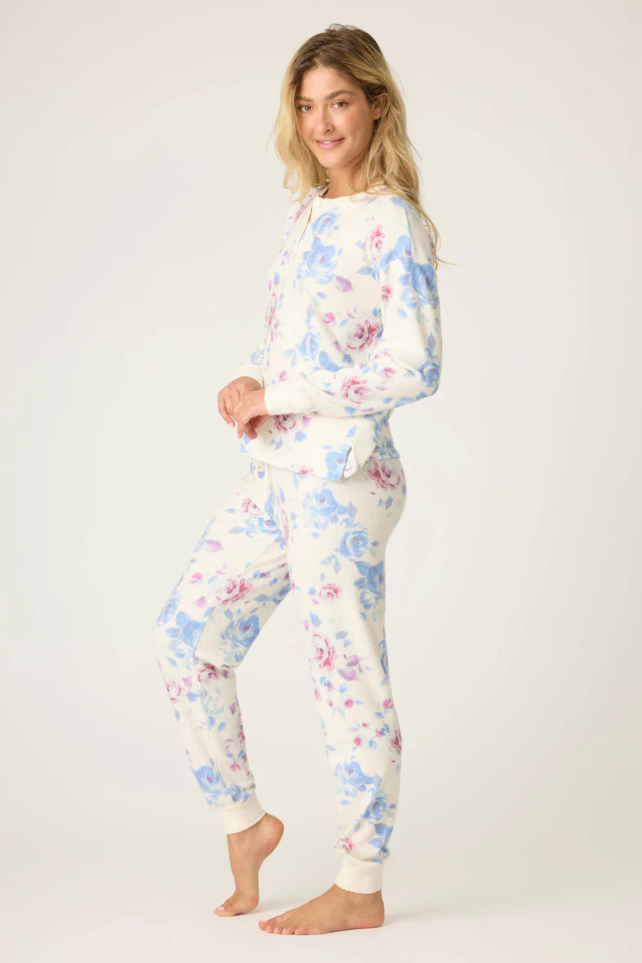 PJ Salvage Rodeo Rose Floral Print PJ Set