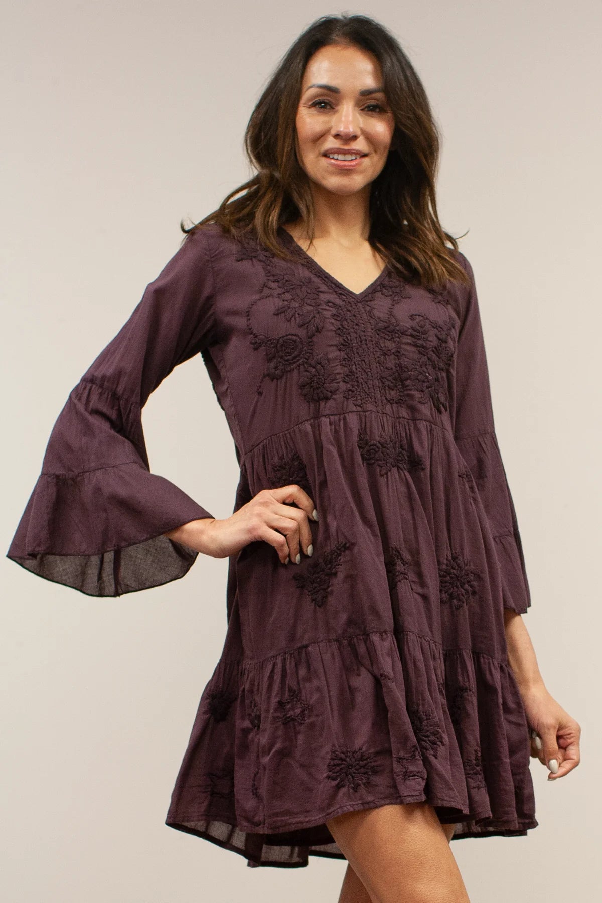 Kyla Seo Ula Dress, Oxblood