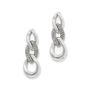 Brighton Cleo Pave Link Post Drop Earrings