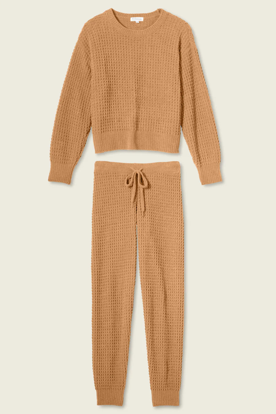 PJ Salvage Chenille Waffle Caramel Lounge Set