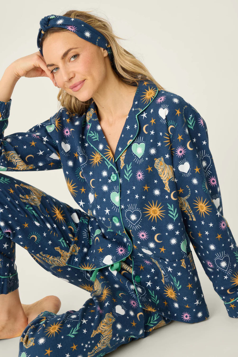 PJ Salvage Wild At Heart 3-Piece Flannel PJ Set