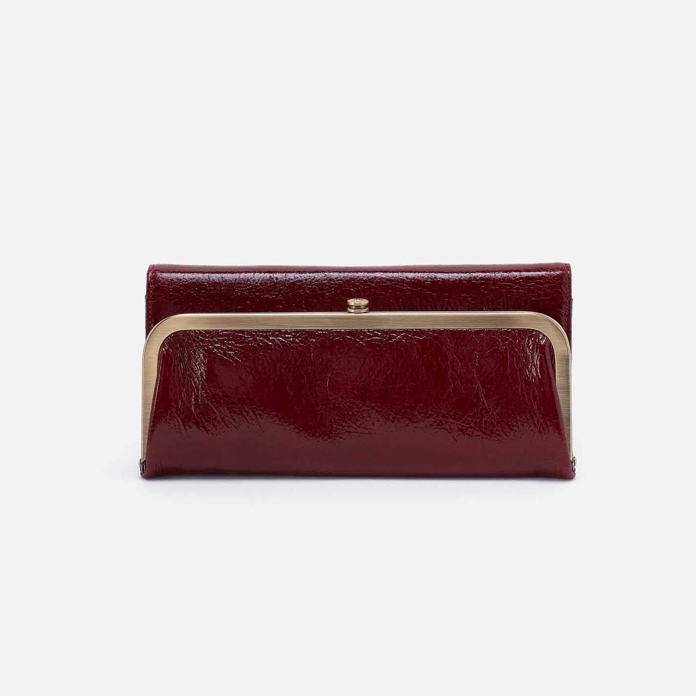 Hobo Rachel Continental Wallet Garnet Gloss