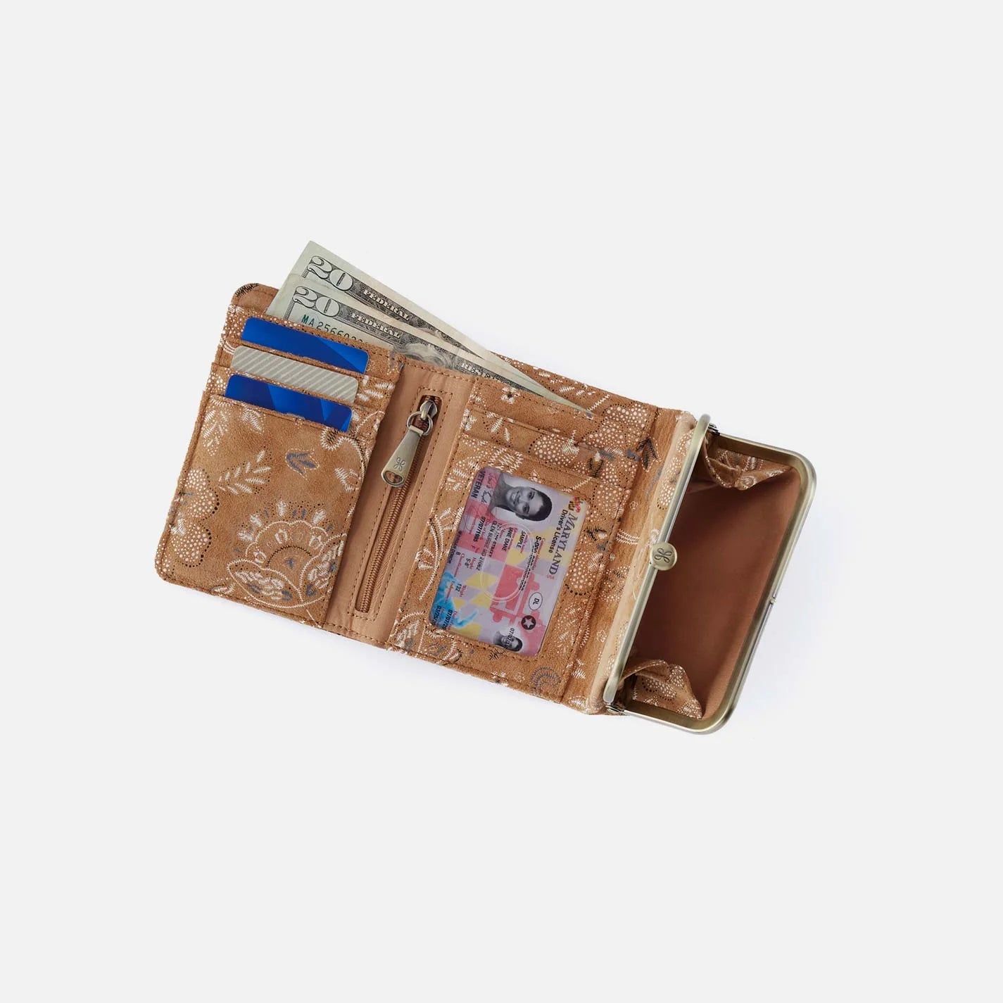 Hobo Robin Compact Wallet, Country Road