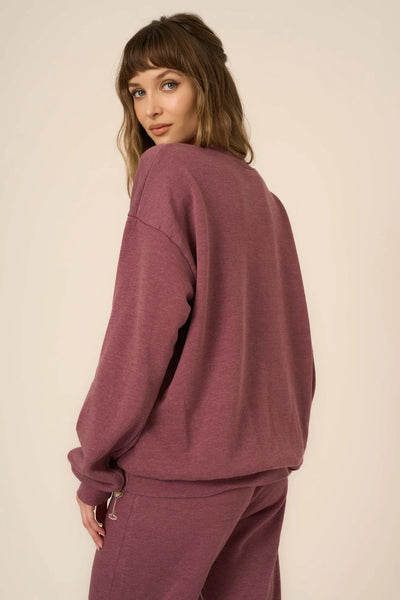 Project Social T Champagne Foil Sweatshirt, H. Merry Merlot