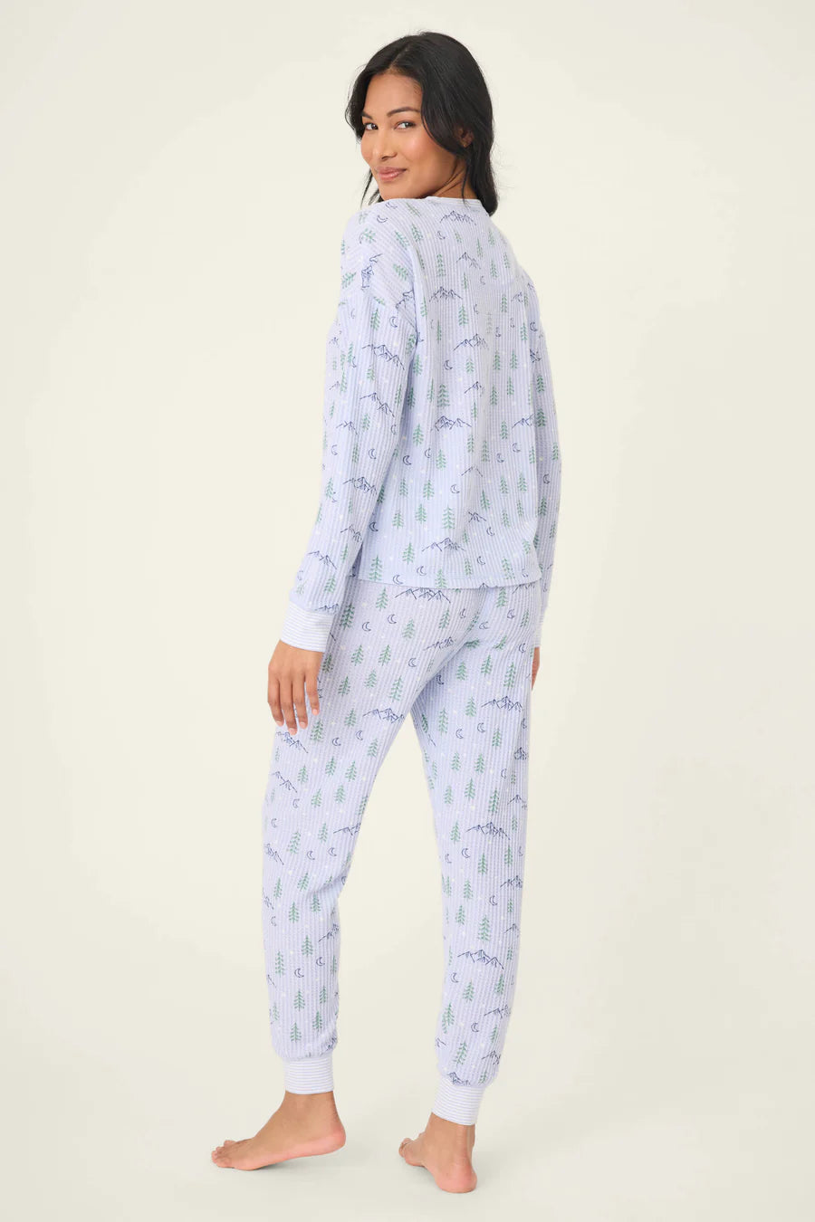 PJ Salvage Ski Jammie Classics Mountain Dreams Print PJ Set