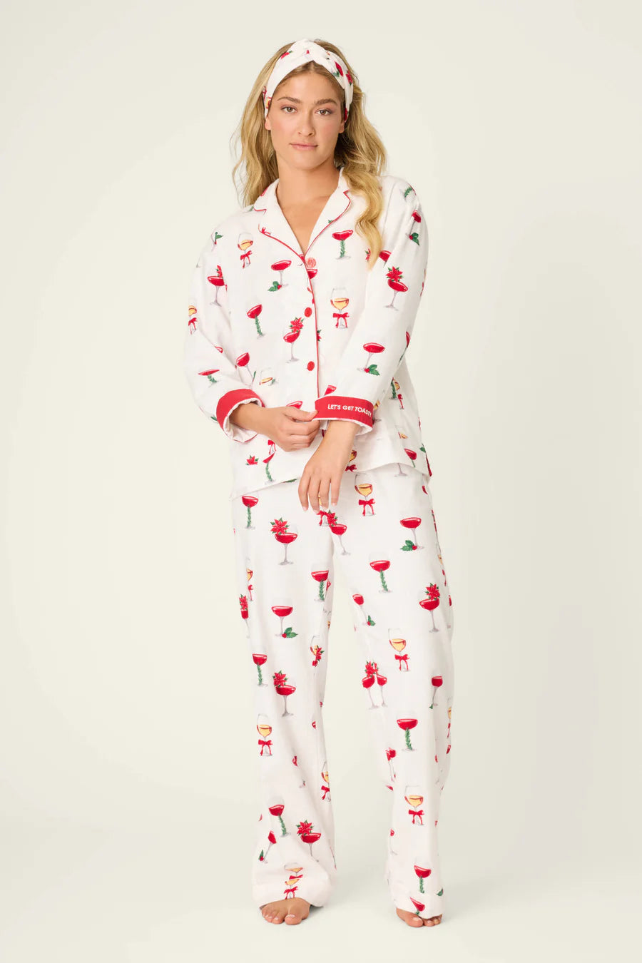 PJ Salvage Let's Get Toasty 3-Piece Print Flannel PJ Set