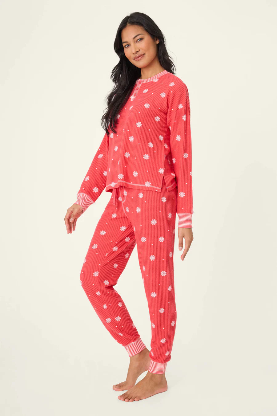 PJ Salvage Ski Jammie Classics Snowflake Wishes PJ Set