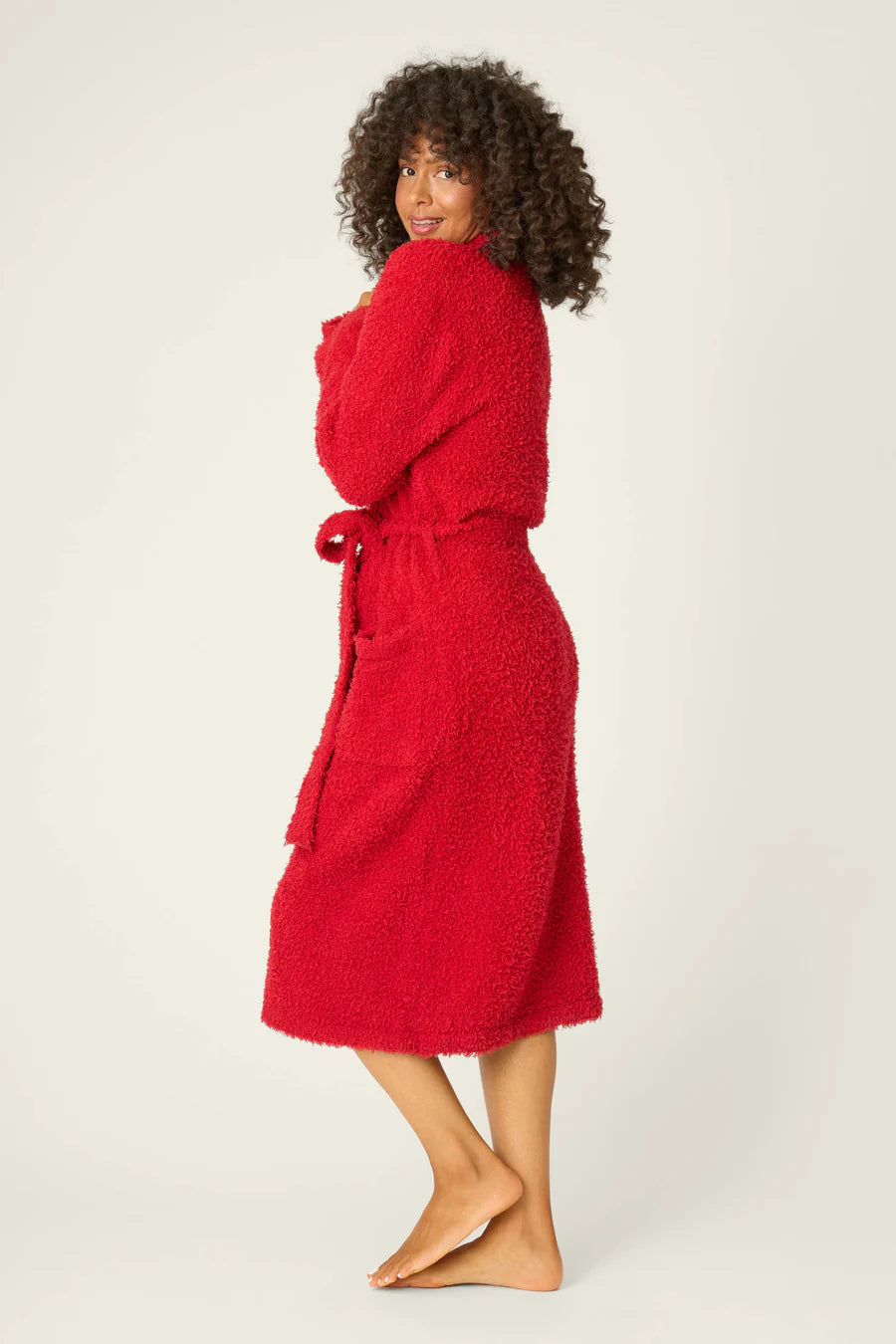 PJ Salvage Bundle Up Boucle Red Robe