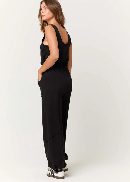 Project Social T Journey Tie Front Terry Jumpsuit