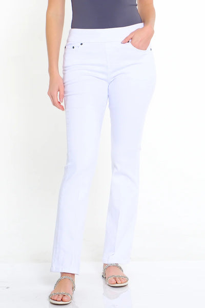 Multiples Denim Ankle Jean, White