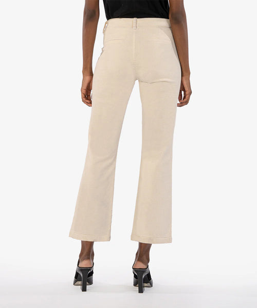 Kut Kelsey Flare Corduroy Trousers Ivory