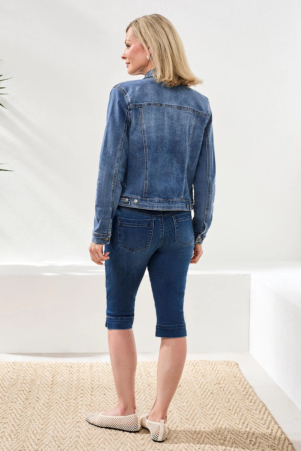 Tribal Classic Fit Comfort Stretch Denim Jacket Dk.Vintage