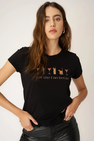 Project Social T Let The Fun Be Gin Tee, Black