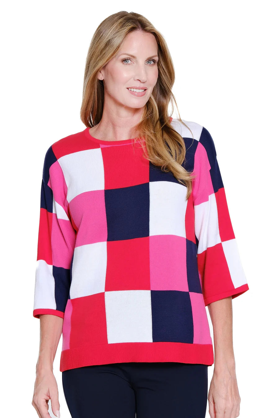 Multiples Color Block Sweater, Multi