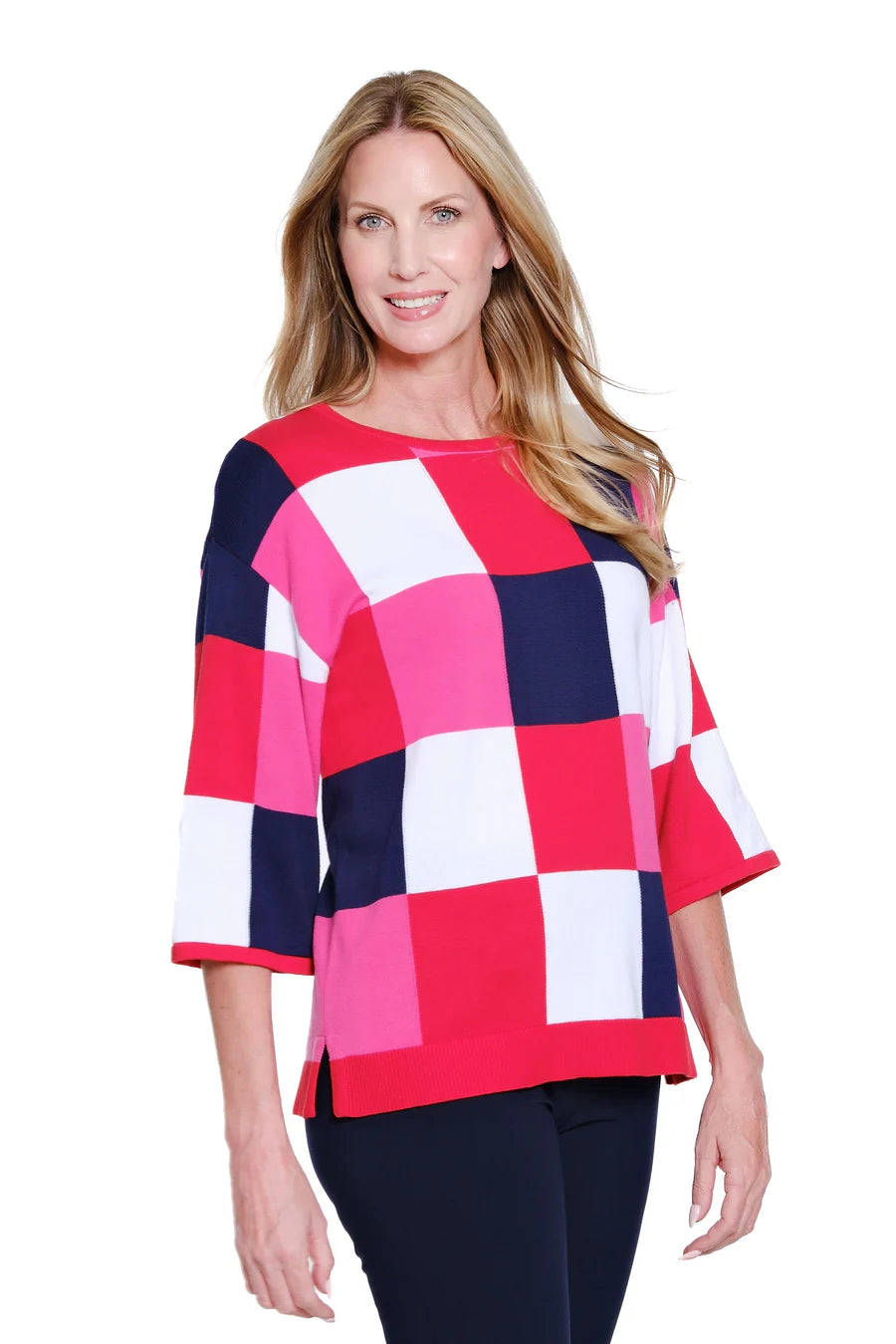 Multiples Color Block Sweater, Multi